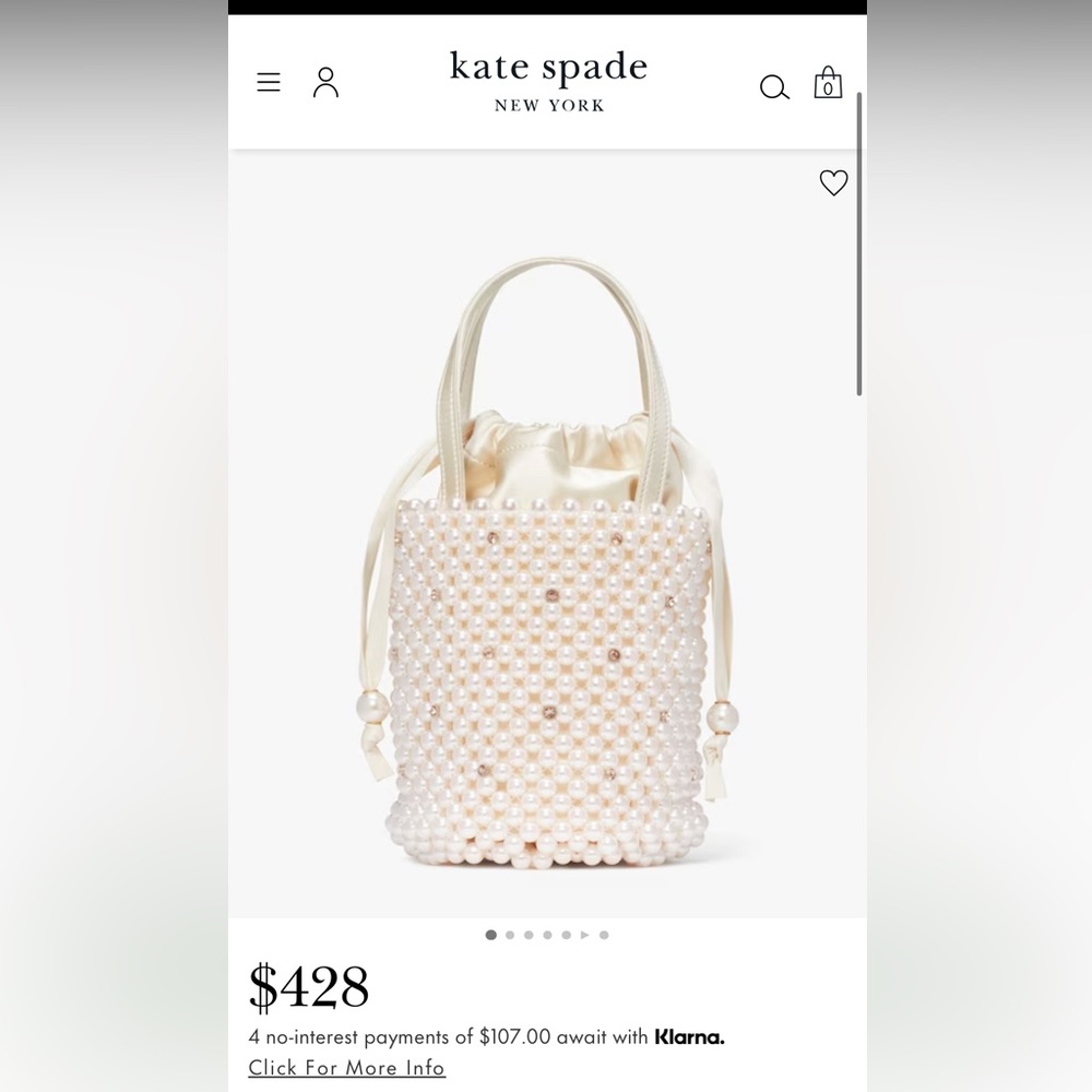 Kate spade Pearl bucket bag